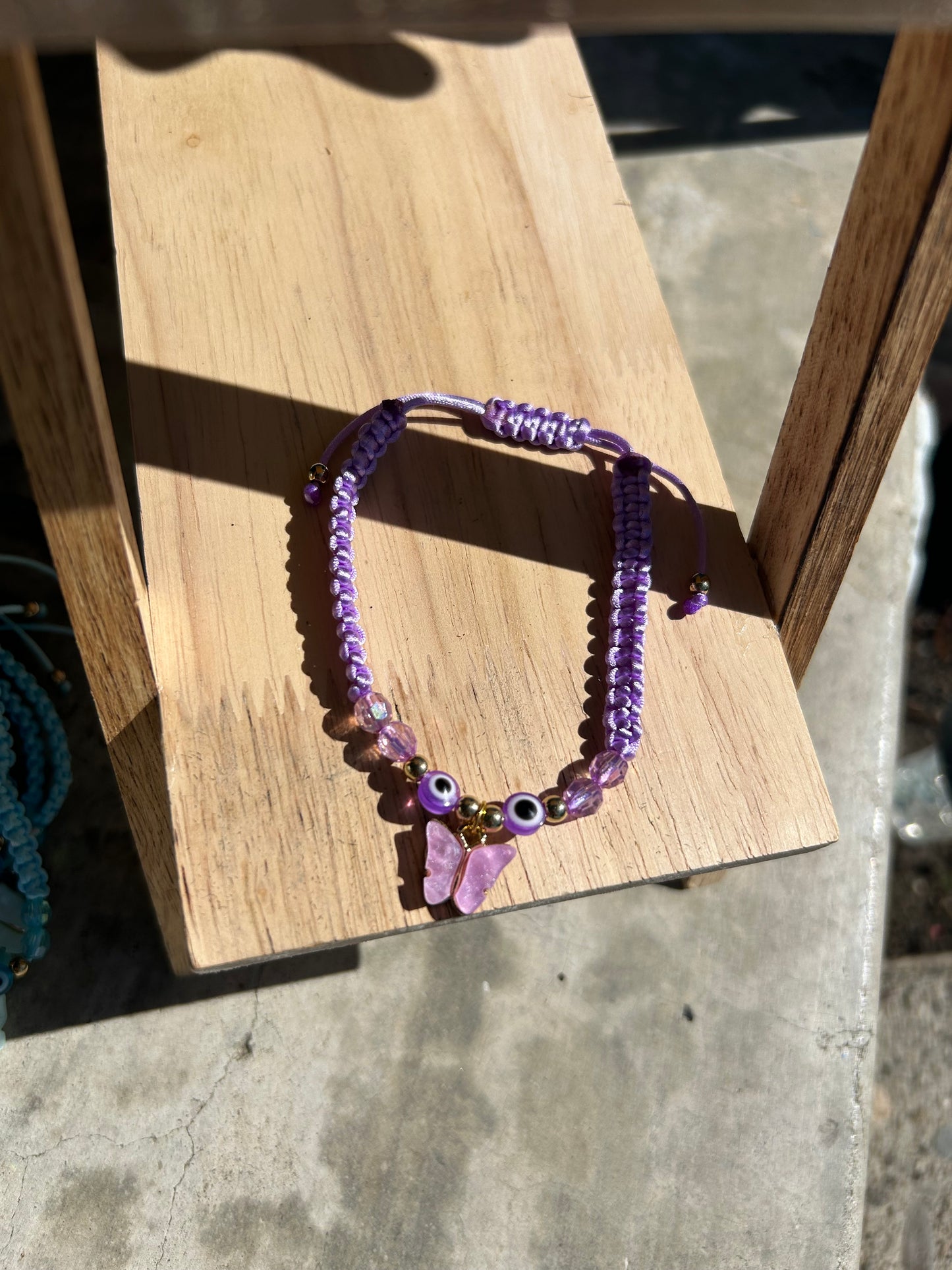 Purple Butterfly Bracelet