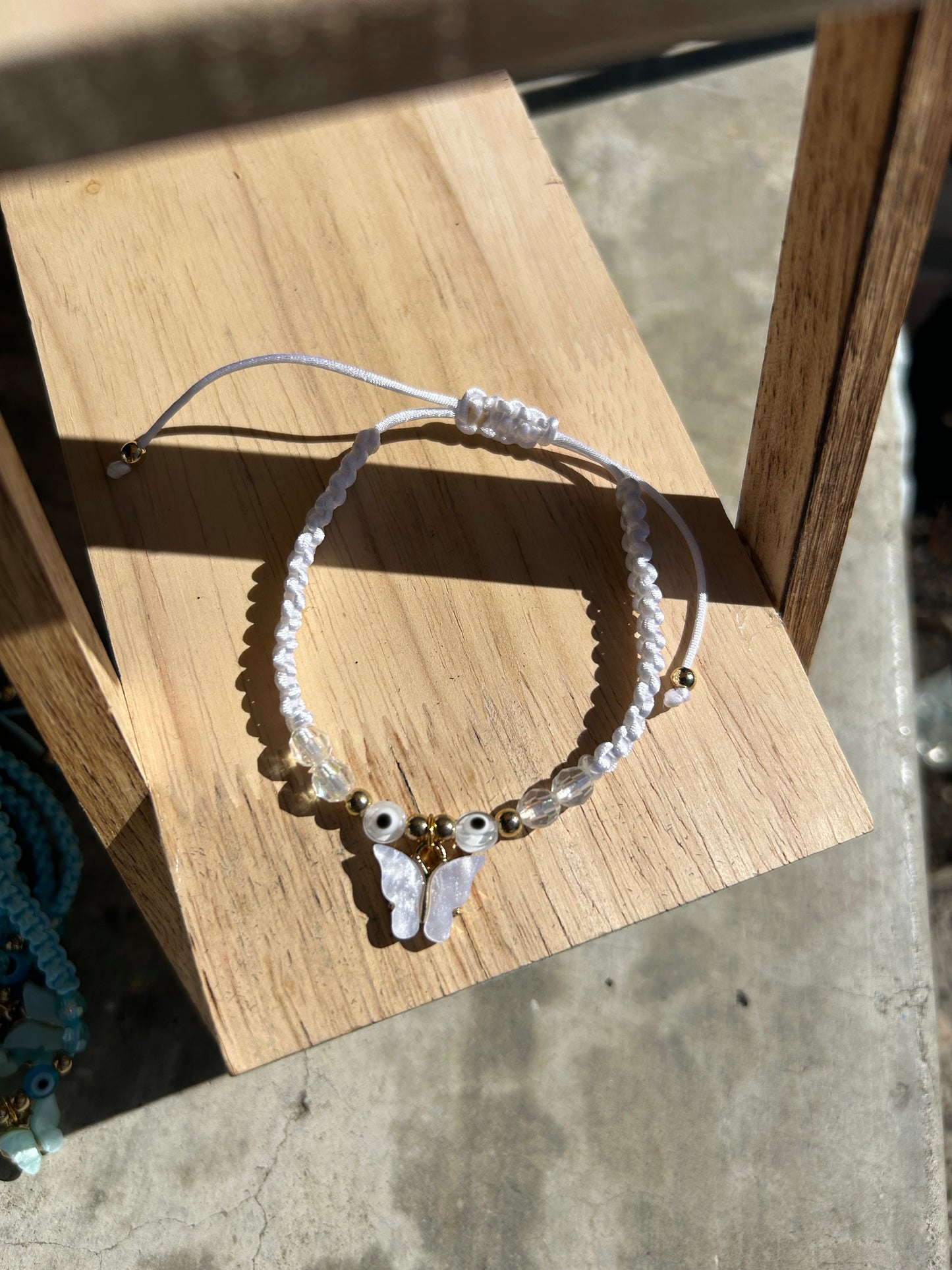 Clear Butterfly Bracelet