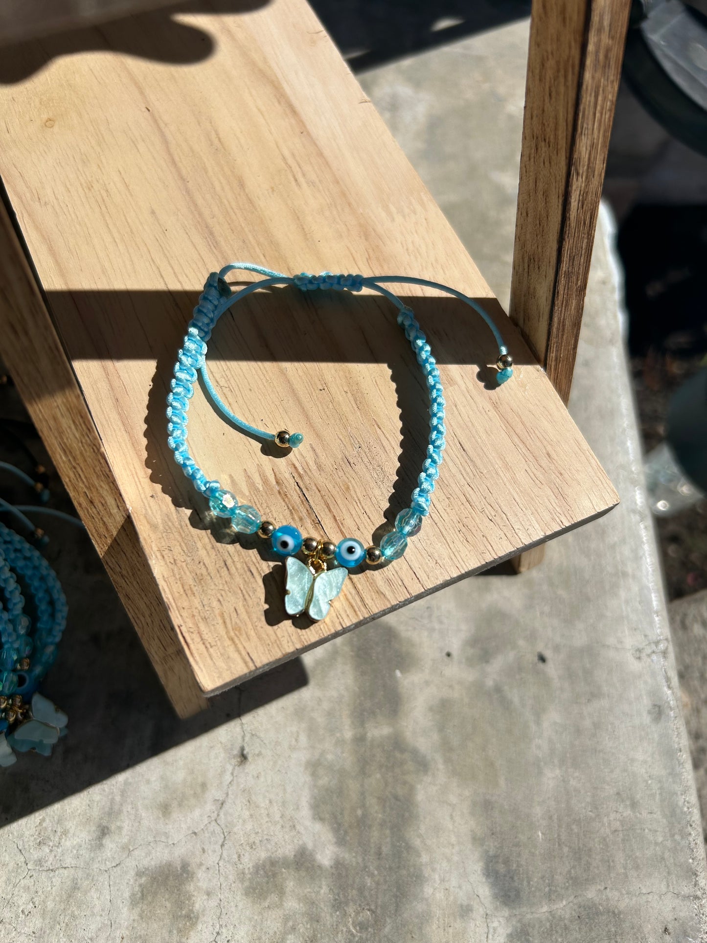 Light Blue Butterfly Bracelet