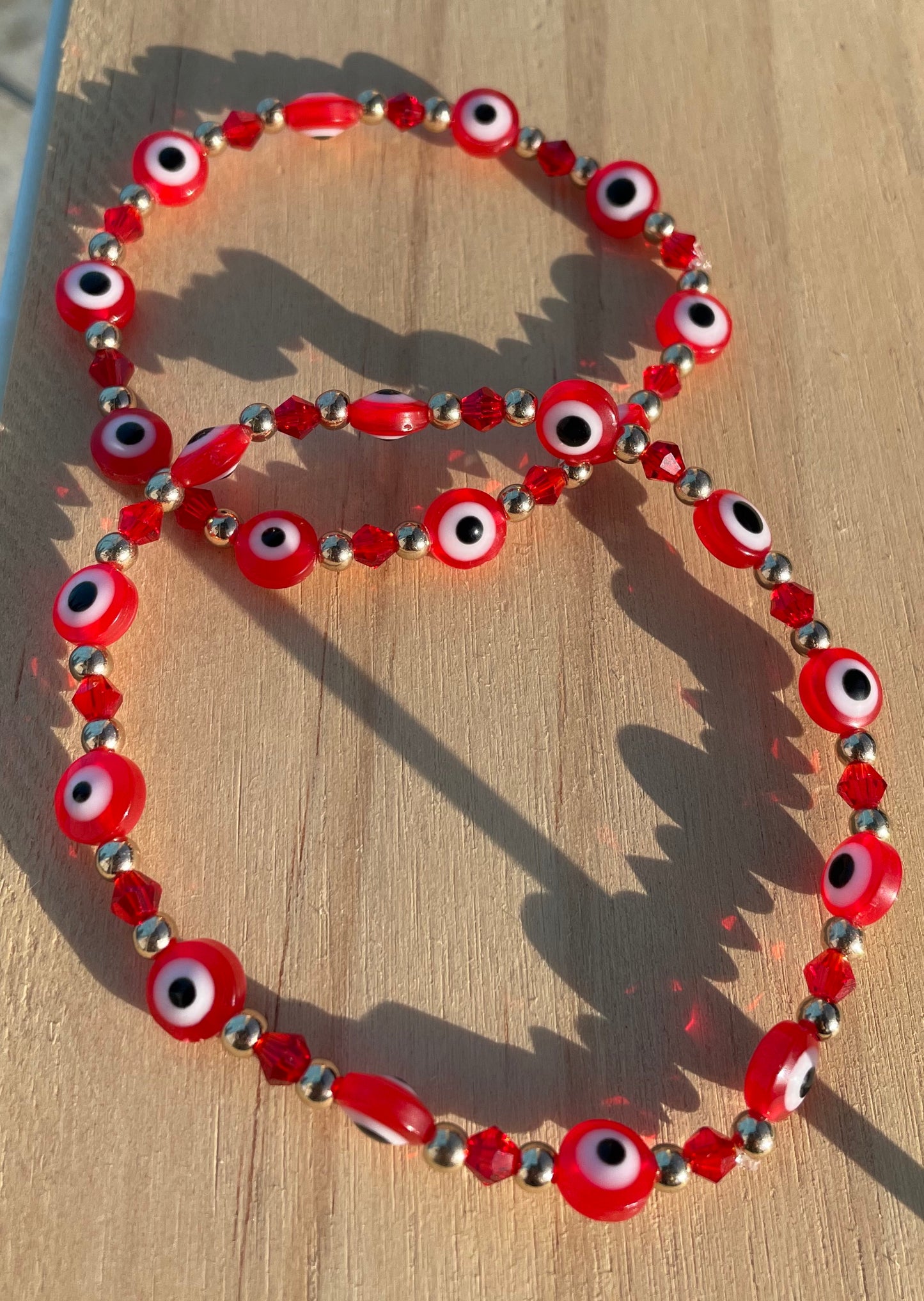 Red Evil Eye Bracelet (Large Eye)