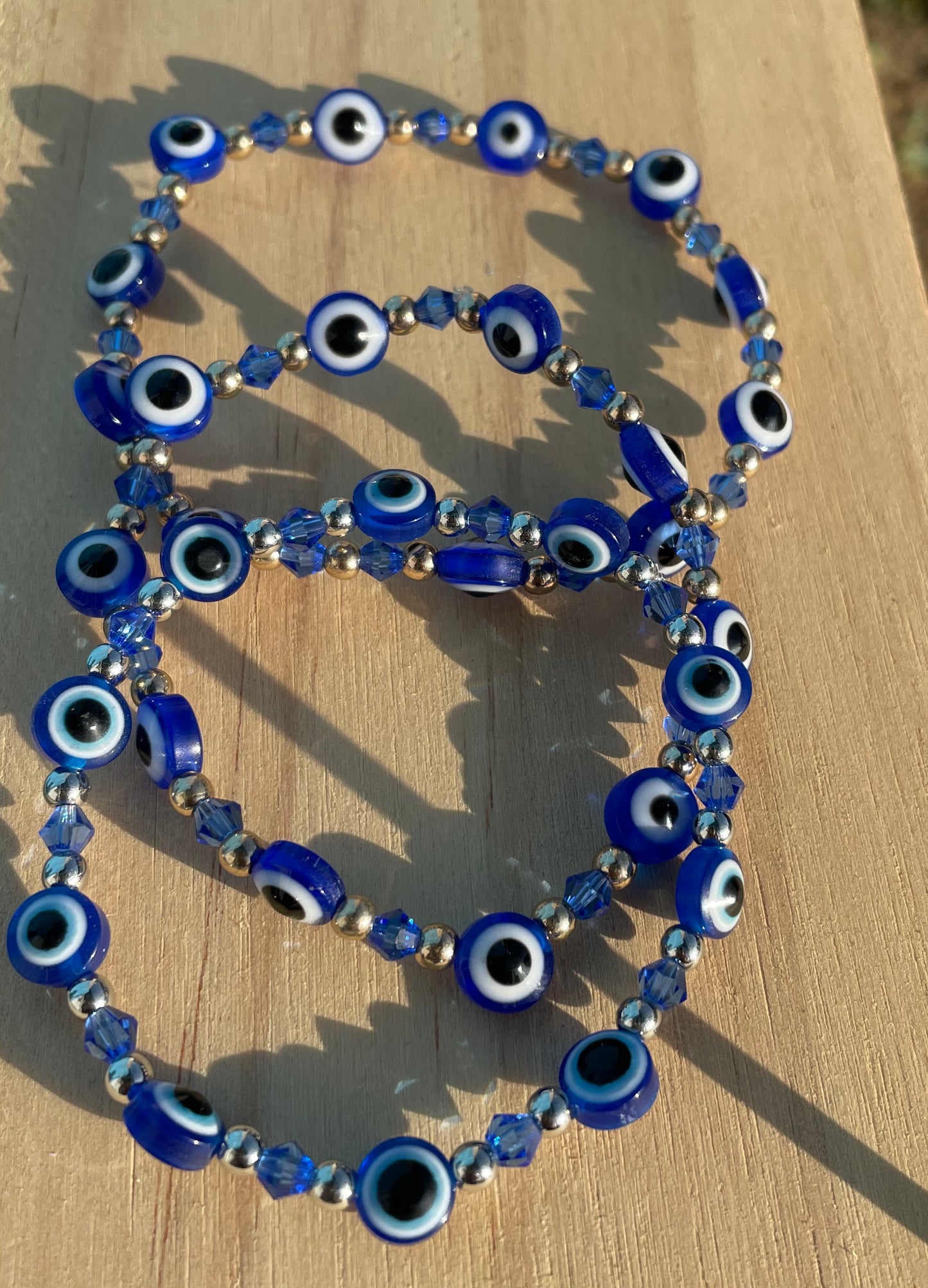 Blue Evil Eye Bracelet (Large Eye)