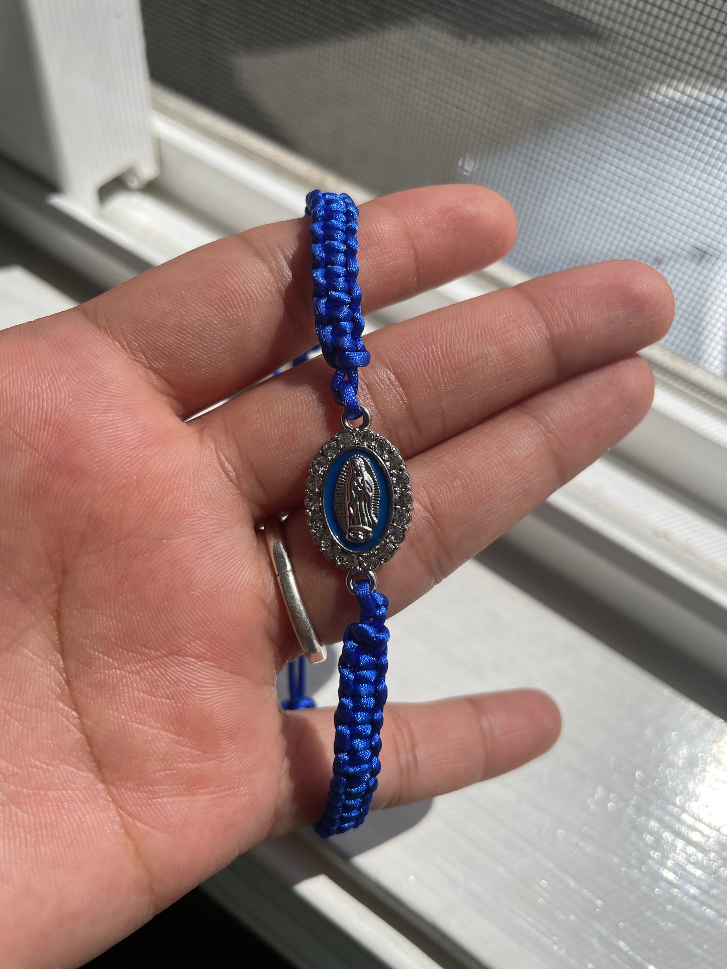 Blue Virgin Mary Bracelet