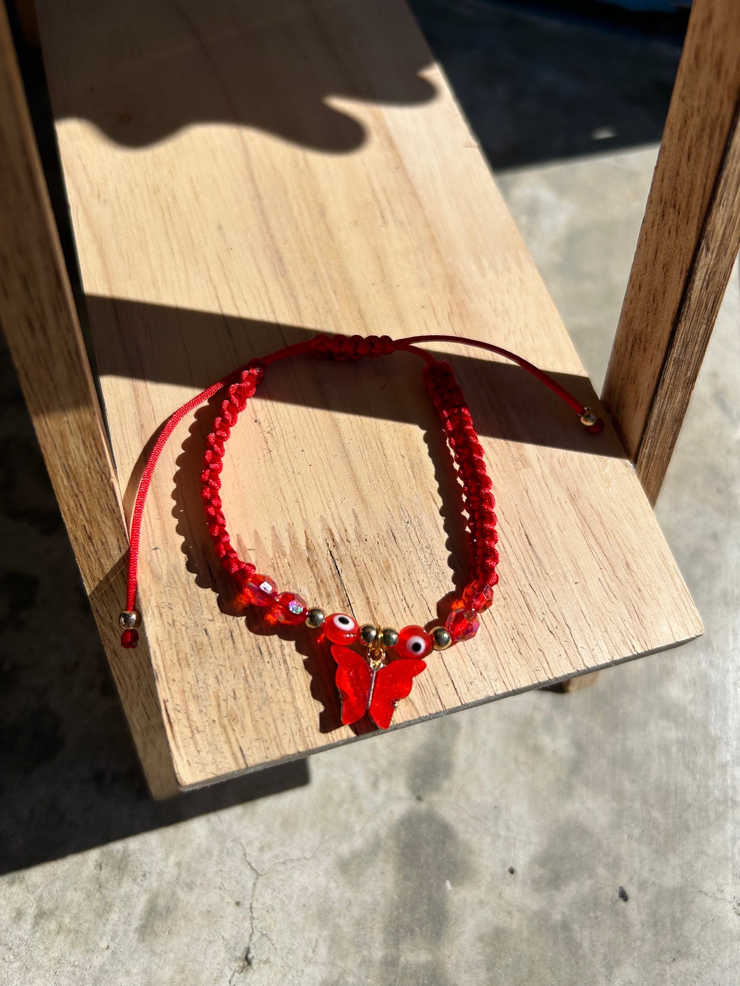 Red Butterfly Bracelet