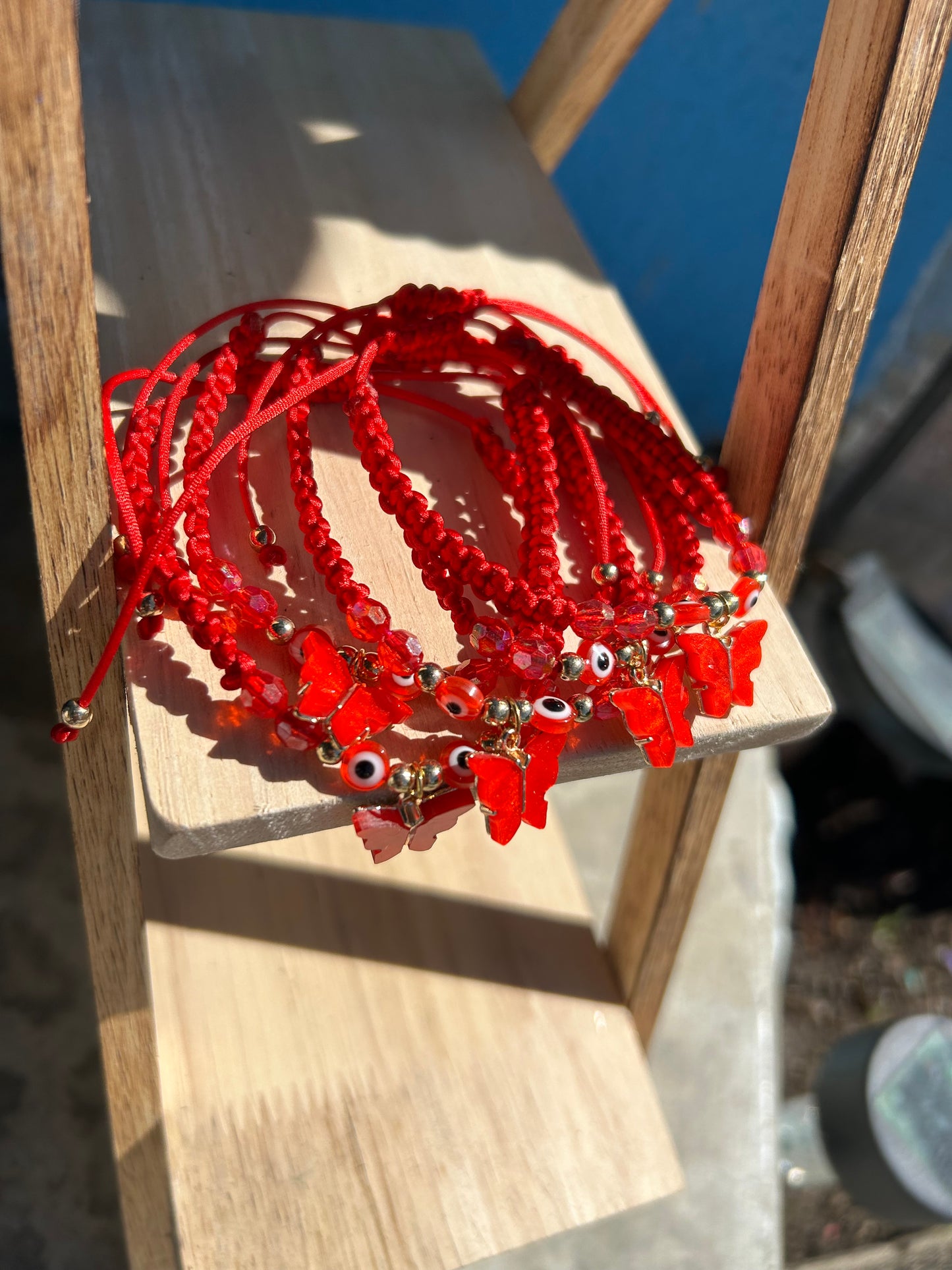 Red Butterfly Bracelet
