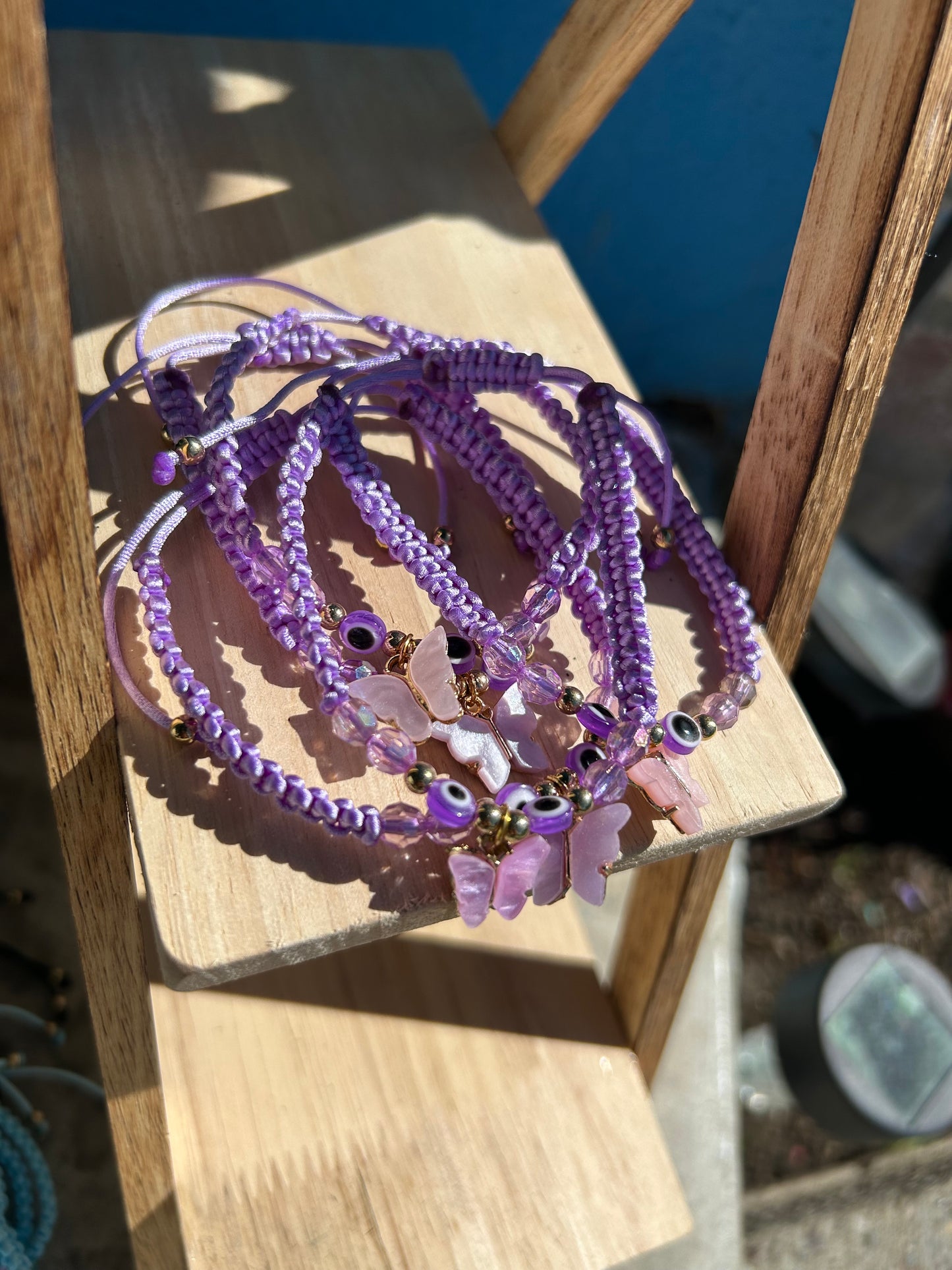Purple Butterfly Bracelet