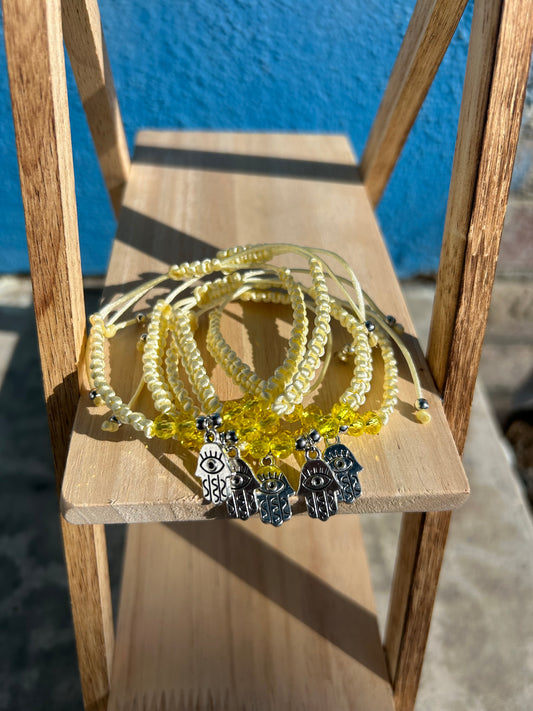 Yellow Hamsa Bracelet