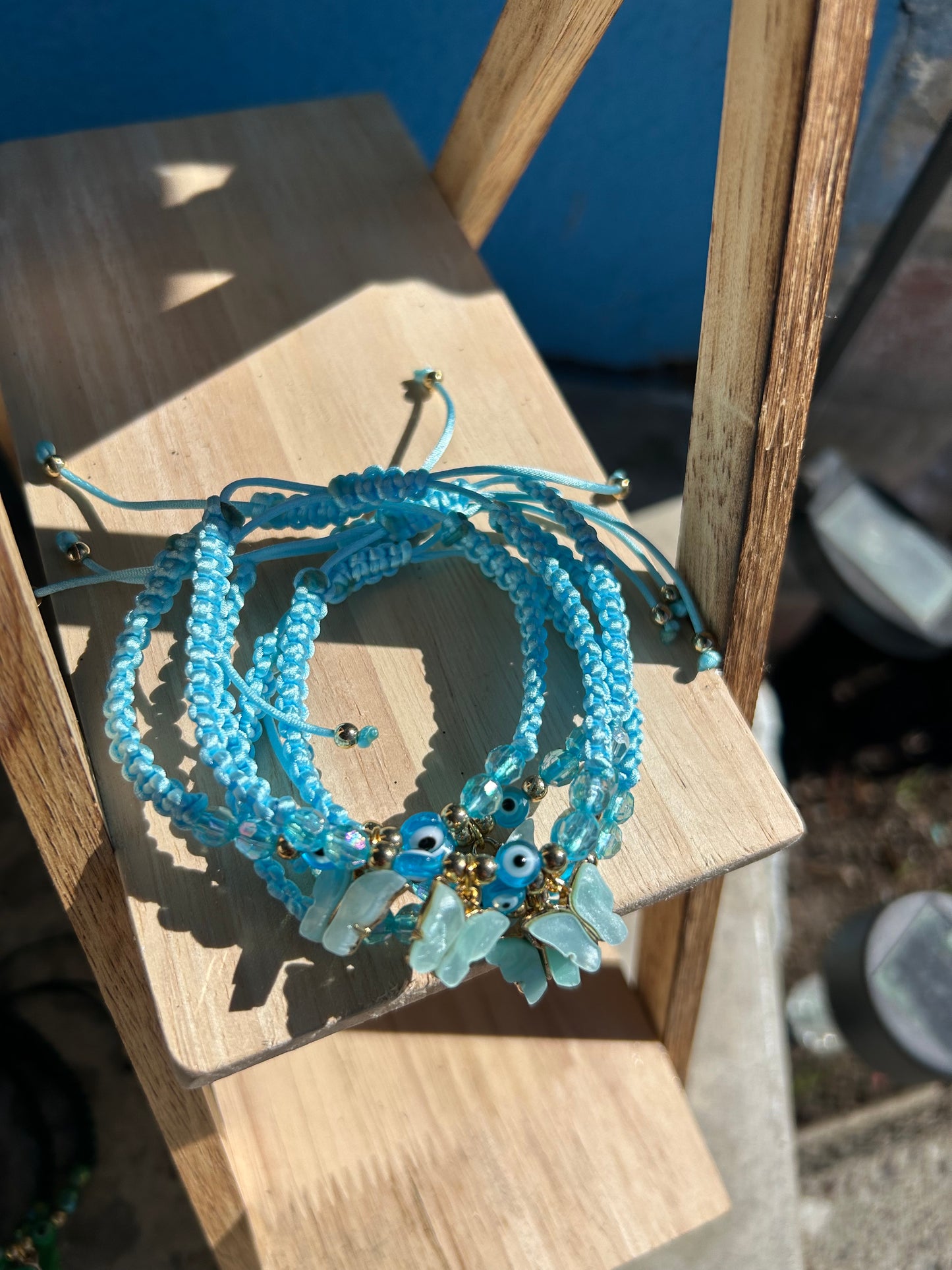 Light Blue Butterfly Bracelet