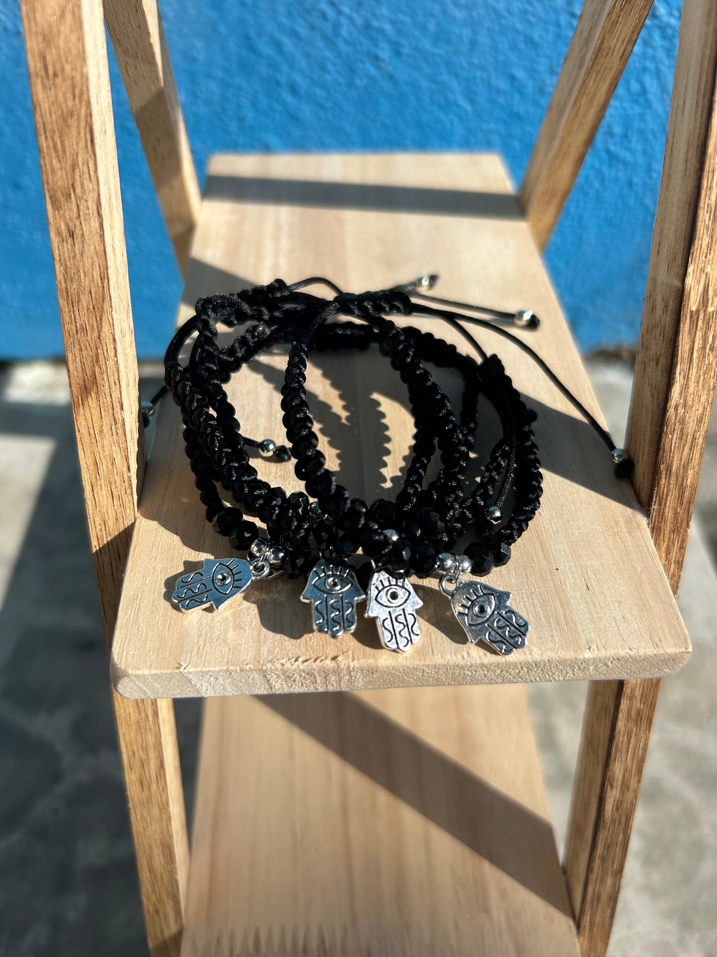 Black Hamsa Bracelet