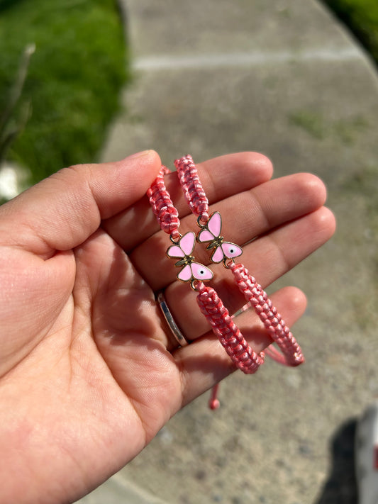 Pink Butterfly Bracelet