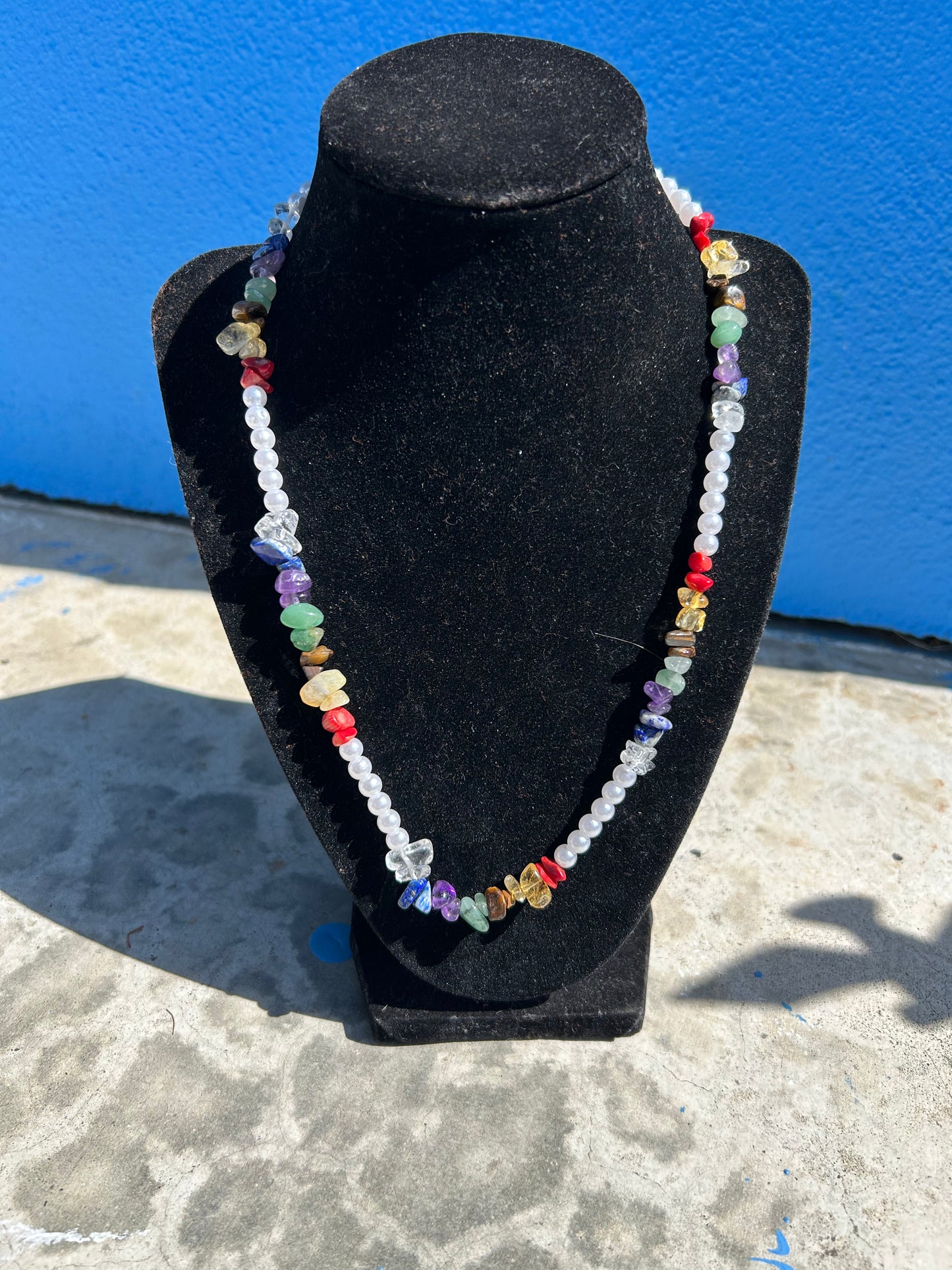 Chakra Pearl Necklace