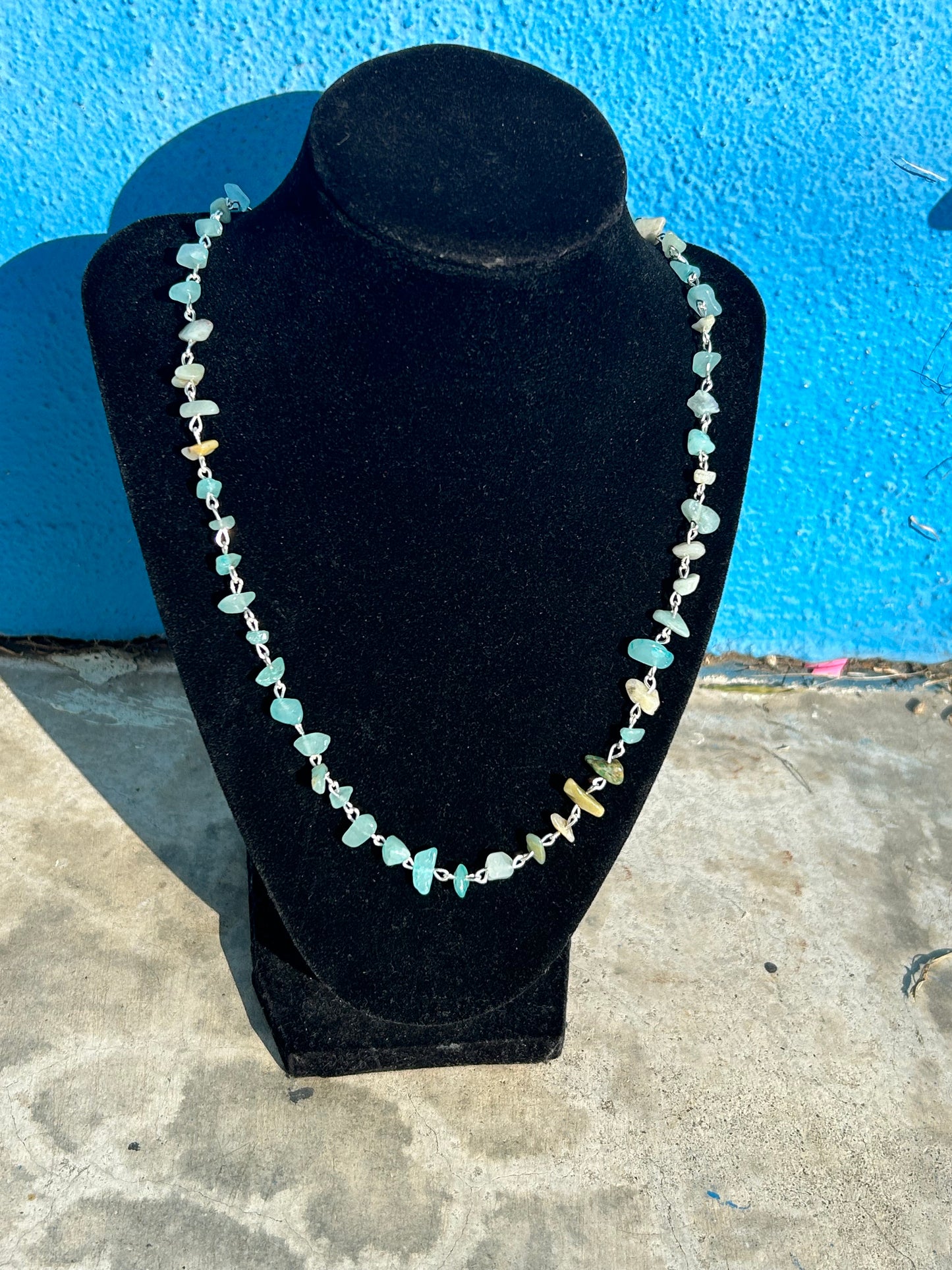 Amazonite Chain Necklace