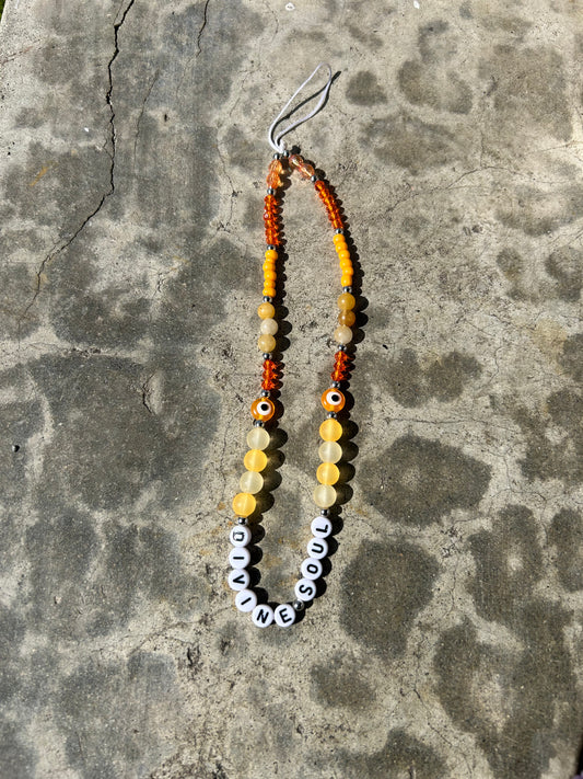 Orange Divine Soul Phone Charm