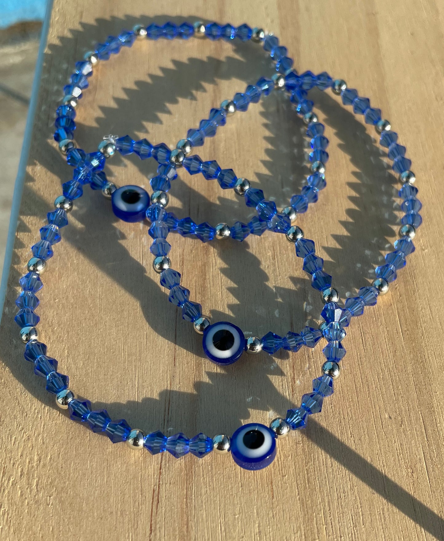 Single Blue Evil Eye Bracelet