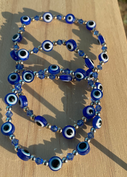 Blue Evil Eye Bracelet (Large Eye)