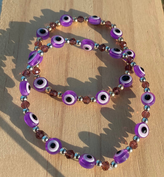 Purple Evil Eye (Large Eyes)