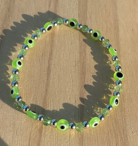 Light Green Evil Eye Bracelet