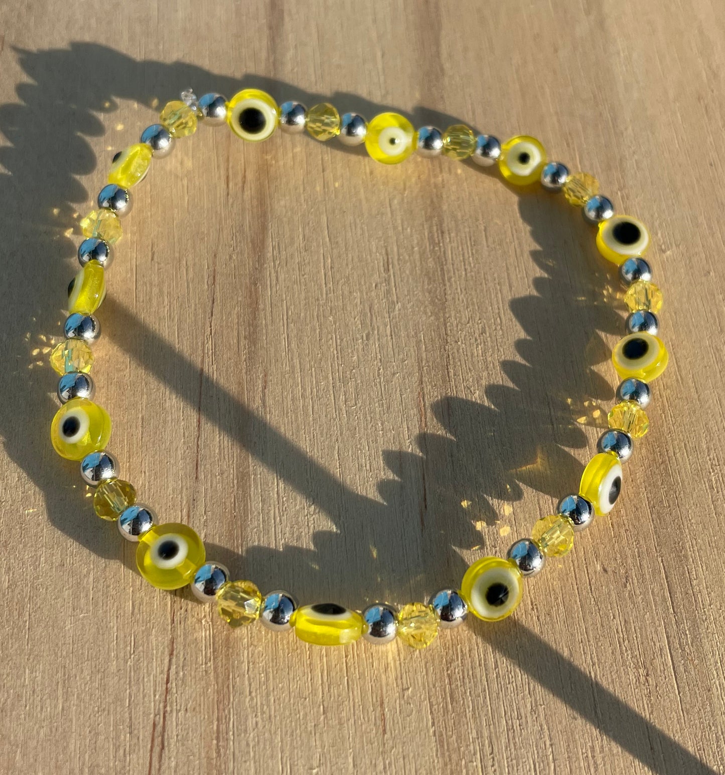 Yellow Evil Eye Bracelet