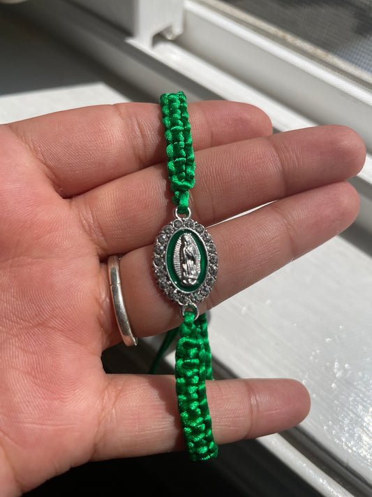 Green Virgin Mary Bracelet