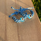 Light Blue Evil Eye Rope Ring