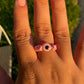 Pink Evil Eye Rope Ring