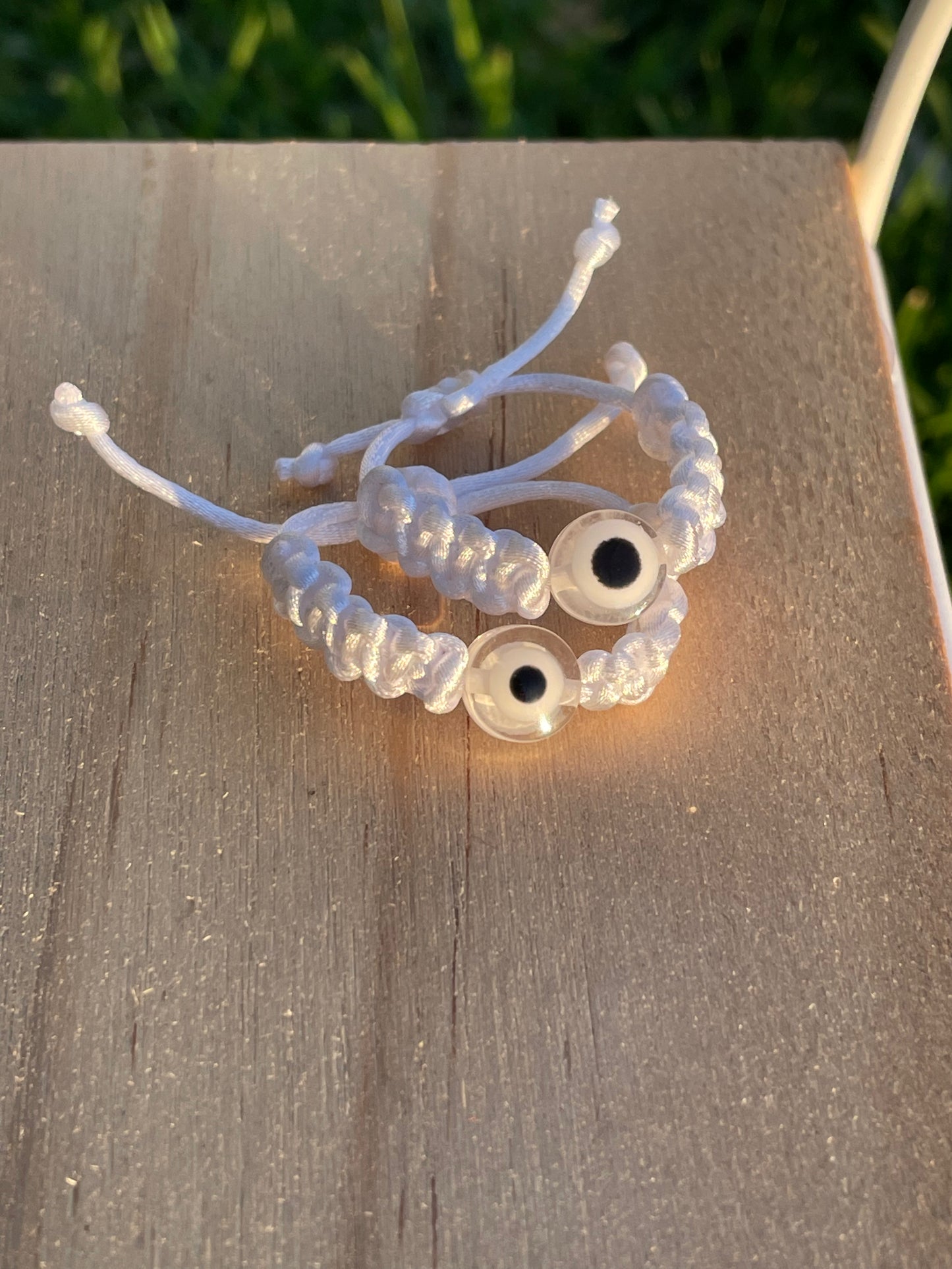 Clear Evil Eye Rope Ring