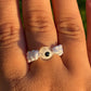 Clear Evil Eye Rope Ring