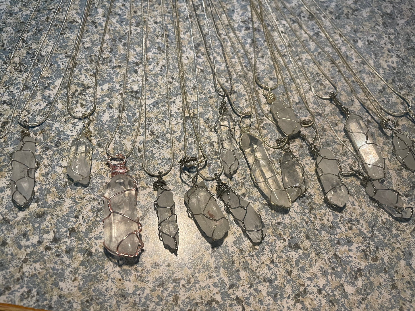 Clear Quartz necklaces