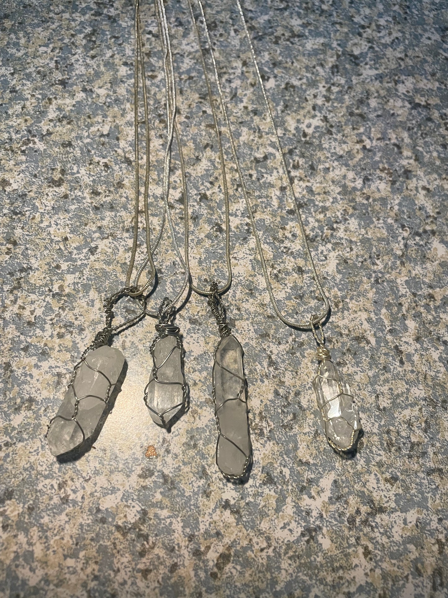 Clear Quartz necklaces