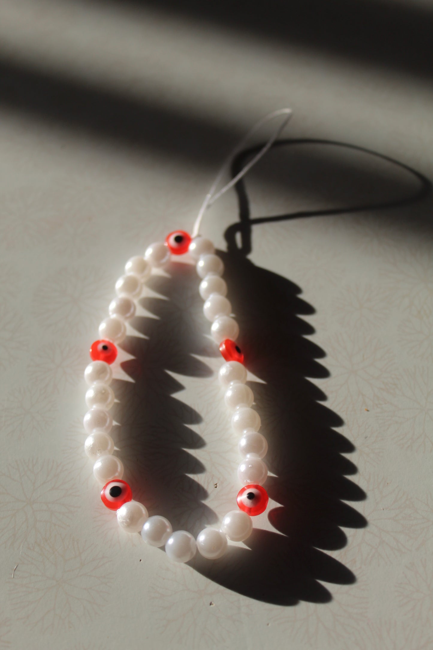 Red Pearl Phone Charm