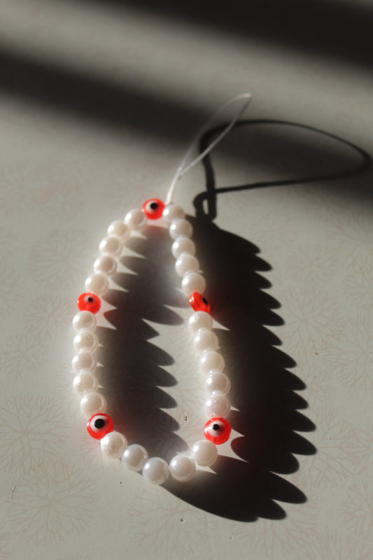 Red Pearl Phone Charm