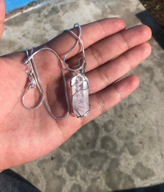 Clear Quartz necklaces